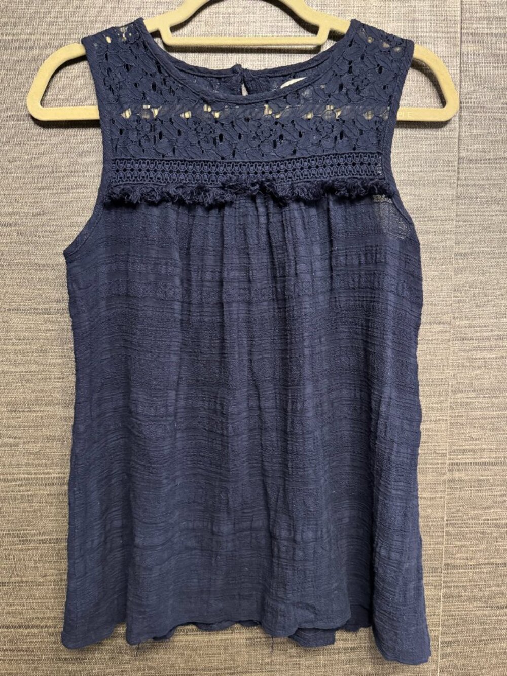 Blue Lace Top